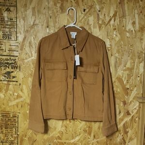 Stylish Tan Utility Jacket